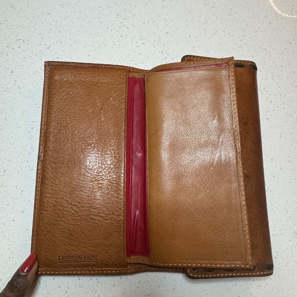 Dooney Bourke Brown/Natural Women’s Leather Wallet - Picture 8 of 13